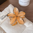 Hair clip - Golden Monoi flowers