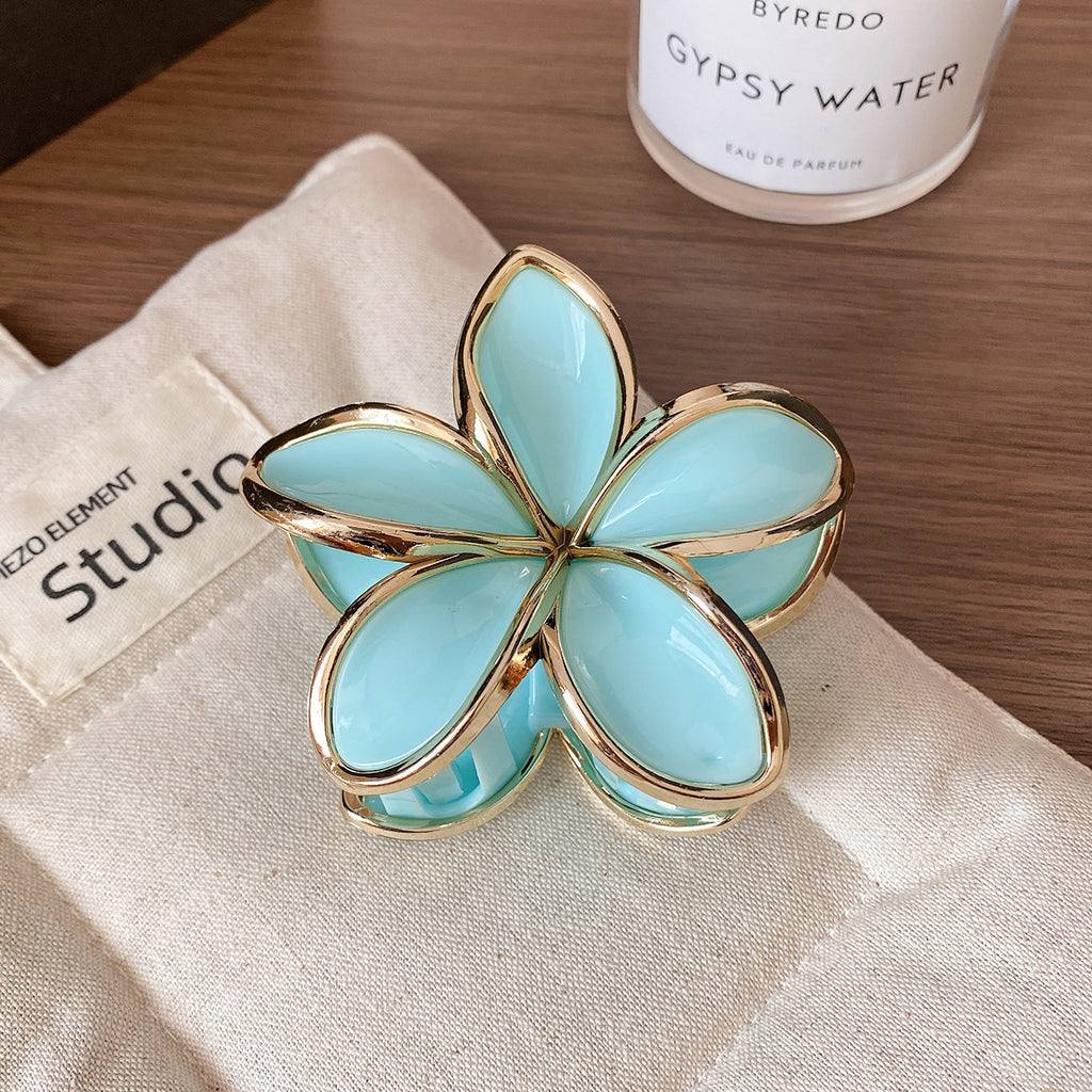 Hair clip - Golden Monoi flowers