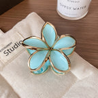 Hair clip - Golden Monoi flowers